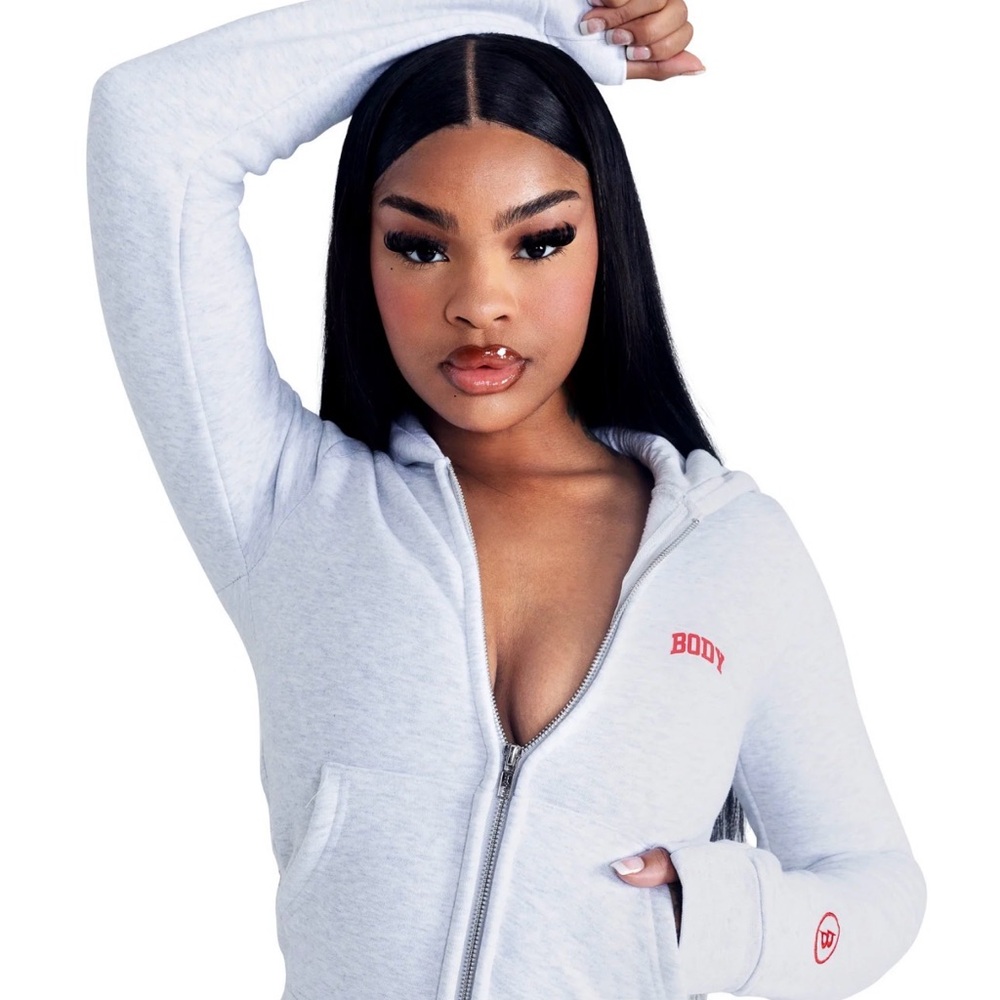 Body by Raven Gray Backskot Zip-Up Hoodie 2.0